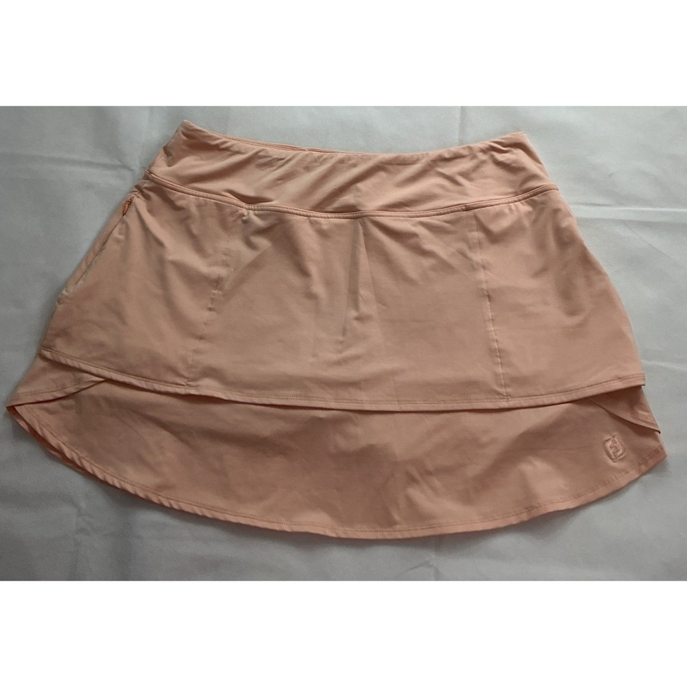 FootJoy Performance Layered Skort Womens XL Melon Stretch Golf Tennis 26822